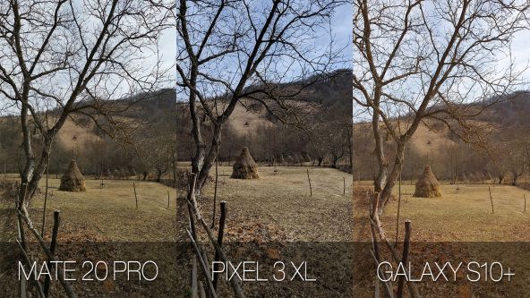 Comparație foto Samsung Galaxy S10+ vs. Google Pixel 3 XL vs. Huawei Mate 20 Pro (peisaj)
