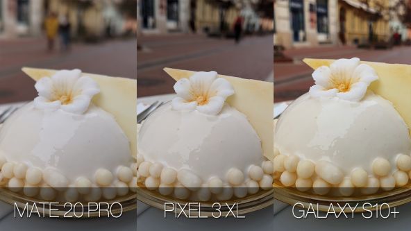 Comparație foto Samsung Galaxy S10+ vs. Google Pixel 3 XL vs. Huawei Mate 20 Pro (fotografii cu mâncare)