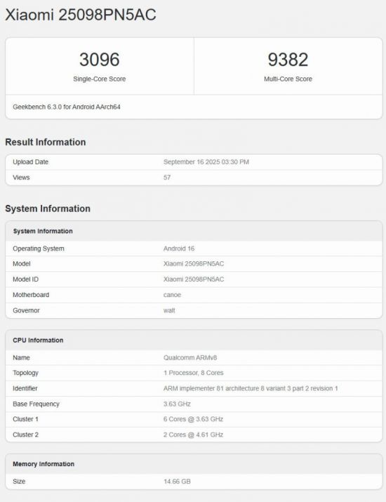 Xiaomi 17