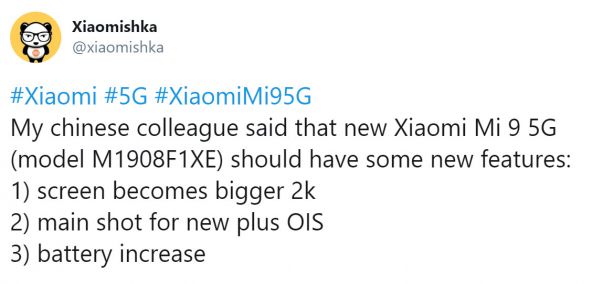 Xiaomi Mi 9 5G ar fi gata de lansare, cu ecran Quad HD, stabilizare optică şi baterie mai mare