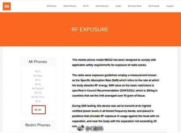 Xiaomi Mi A1