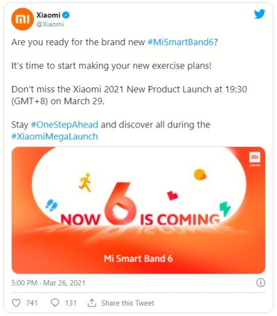 Xiaomi Mi Smart Band 6