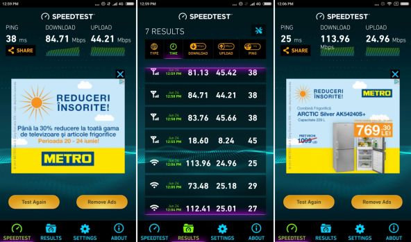 Speedtest Xiaomi Redmi 4 Prime