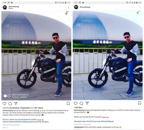 Xiaomi a fost prinsă cu mâţa în sac, folosind fotografii false pentru a promova camera lui Pocophone F1