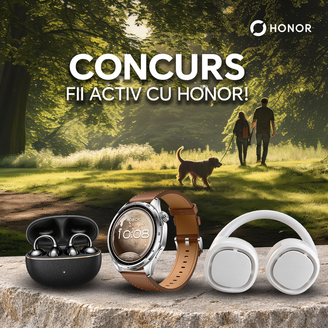 HONOR pune două Watch 6 la bătaie în campania „Fii activ”; concursul ține până pe 30 septembrie