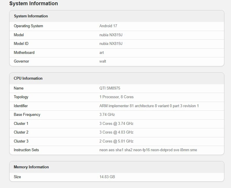 REDMAGIC 12 Pro+ trece de 12.600 de puncte în Geekbench; Așteptăm acum și rezultatul din AnTuTu