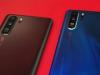 Huawei P30 Pro apare într-o fotografie reală în care vedem 3 dintre variantele de culoare disponibile