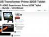 Prima tabletă quad core, gadget pentru gaming?! ASUS Transformer Prime oferit cu un joystick la prețul de 539 de dolari