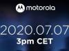 Motorola Edge Lite ar putea debuta pe 7 iulie; Avem un teaser oficial pentru un eveniment la acea dată