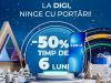 Campania „Rețeaua Națională” revine la DIGI! Discounturi de 50% pentru noii clienți care aleg să își porteze numărul de telefon