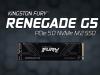 Kingston lansează FURY Renegade G5; SSD PCIe 5.0 cu viteze de top și design termic inteligent