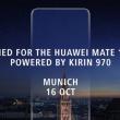 Huawei Mate 10 şi Mate 10 Pro confirmate pentru debut pe 16 octombrie, cu procesor Kirin 970
