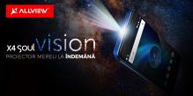 Allview X4 Soul Vision devine oficial: telefon cu proiector laser de înaltă definiţie şi suport pentru asistentul AVI