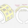 Samsung înregistrează un design pentru un smartband al viitorului cu display flexibil; vedem schițe extrase din brevet