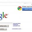 Bannerul Google Chrome pe pagina Google, factorul cheie in succesul browserului