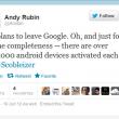 Creierul Android Andy Rubin neagă plecarea de la Google, anunța performanțe deosebite ale OS-ului