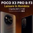 POCO F3 și POCO X3 Pro se lansează azi în România, în cadrul unui eveniment live pe care îl poți urmări de la ora 11:00