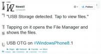 Windows Phone 8.1 ar putea veni cu funcția USB on-the-go (OTG)