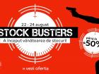 eMAG Stock Busters are loc în perioada 22 - 24 august! Iată 3 smartphone-uri cu prețuri de sub 1.400 lei!