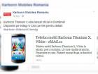 Compania indiana Karbonn Mobile se lansează pe piața din România cu 5 terminale; acestea sunt disponibile prin intermediul eMAG