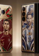 Messi sau Cristiano Ronaldo? Galaxy Z Fold8 apare deja într-o ediție fotbalistică semnată de Caviar, cu aur și diamante