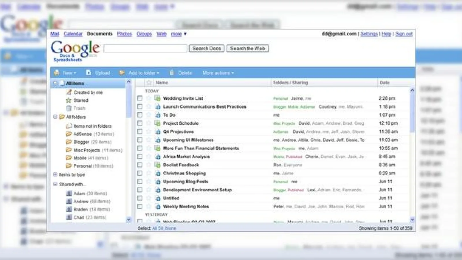 Google Docs & Spreadsheets a primit un update