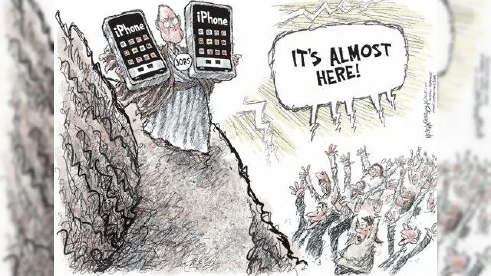 Caricatura pentru iPhone - Jesus Phone