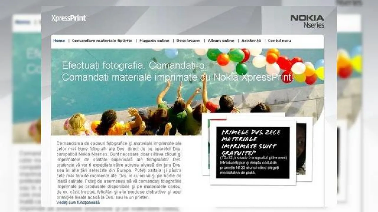 Nokia ofera serviciu de imprimare a fotografiilor pentru seria N!