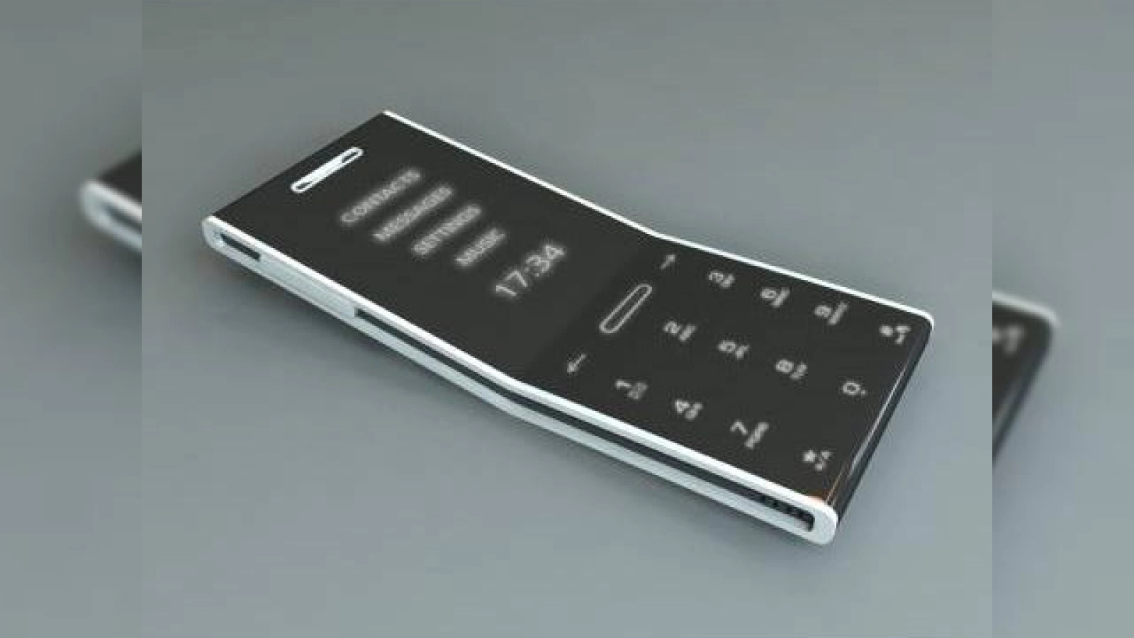 Concept suplu de telefon OLED cu ecran tactil