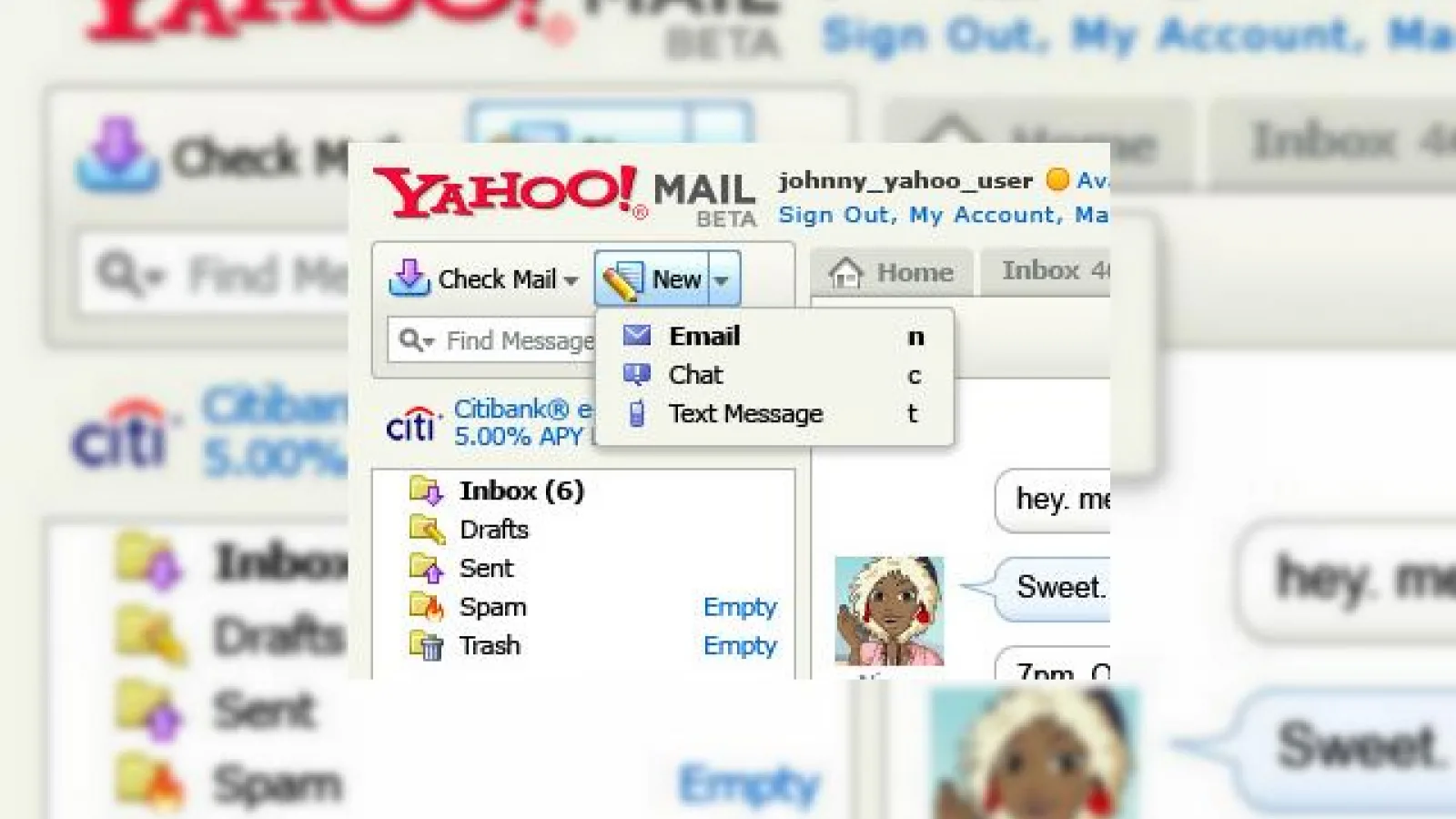 Acum poti trimite SMS-uri prin Yahoo Mail! Adio Beta!