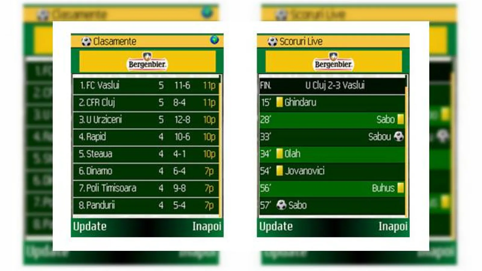Fotbalul din Liga 1 soseste pe telefonul tau mobil!