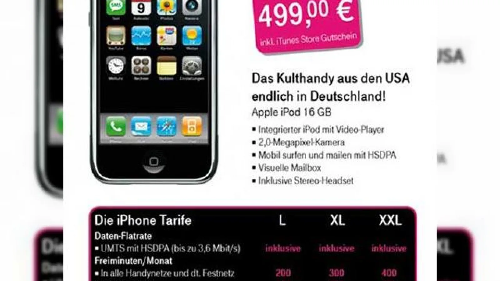 Iphone in Europa! O reclama germana prezinta un iPhone 3G de 16GB