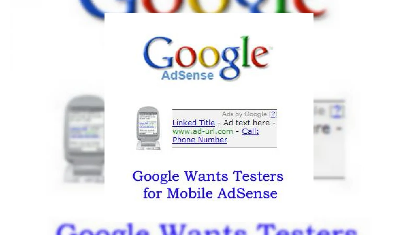 Google AdSense pentru mobile a fost anuntat!