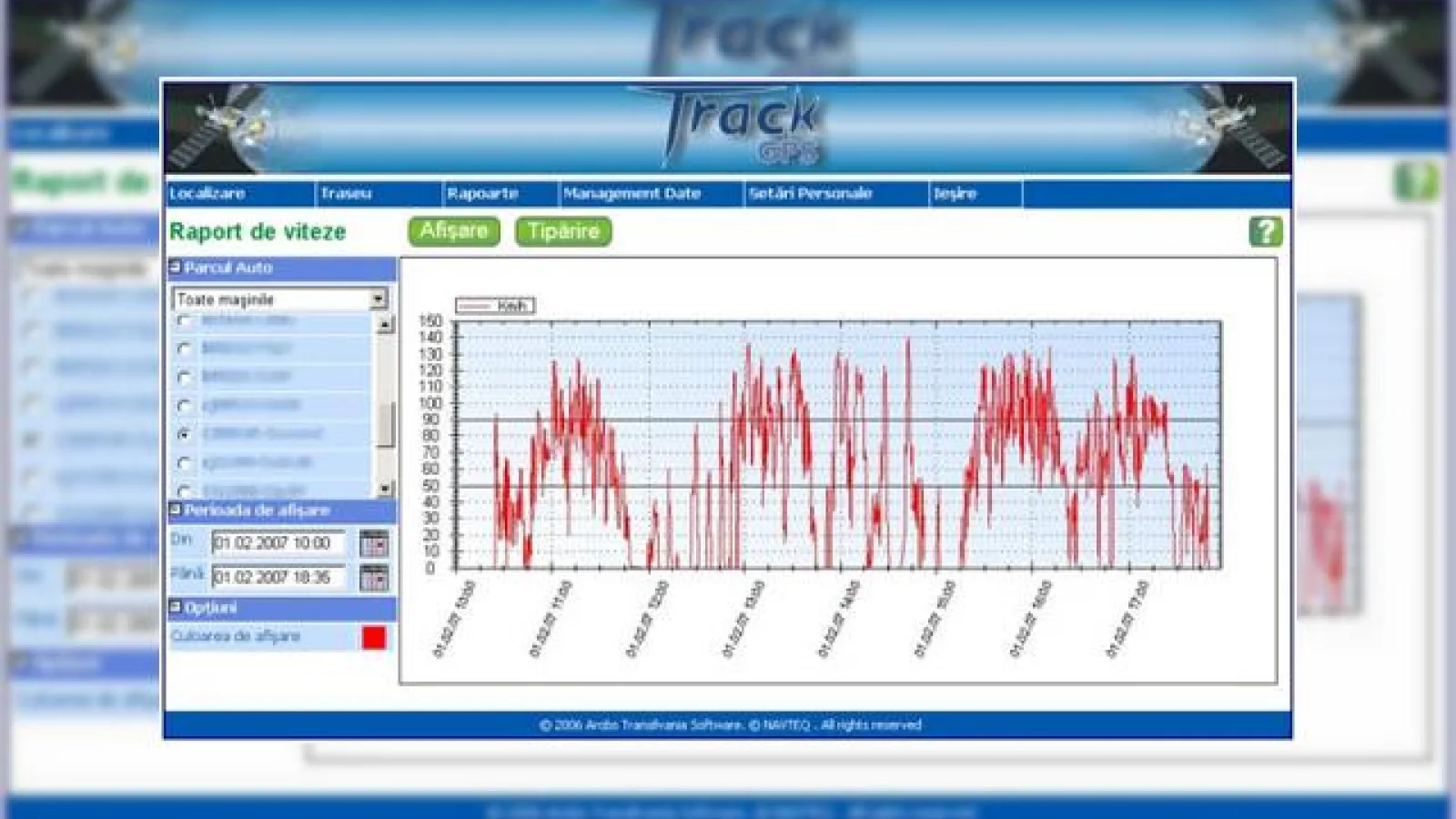 TrackGPS, monitorizare a parcului auto prin GPS/GPRS la SIAB 2007!