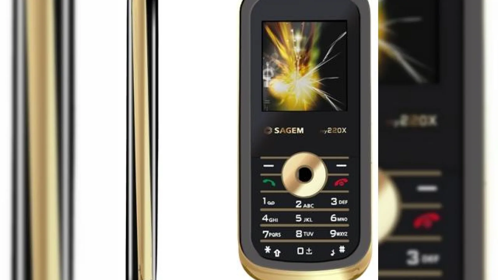 Sagem my220x, telefonul aurit