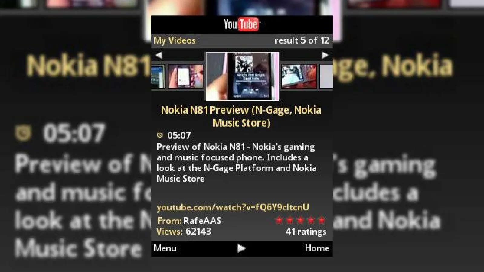 Clientul oficial YouTube Mobile se afla in faza beta