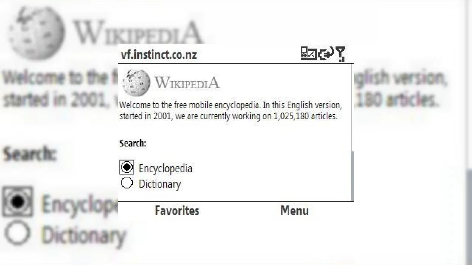 Varianta mobila de Wikipedia, acum prin Vodafone Live!