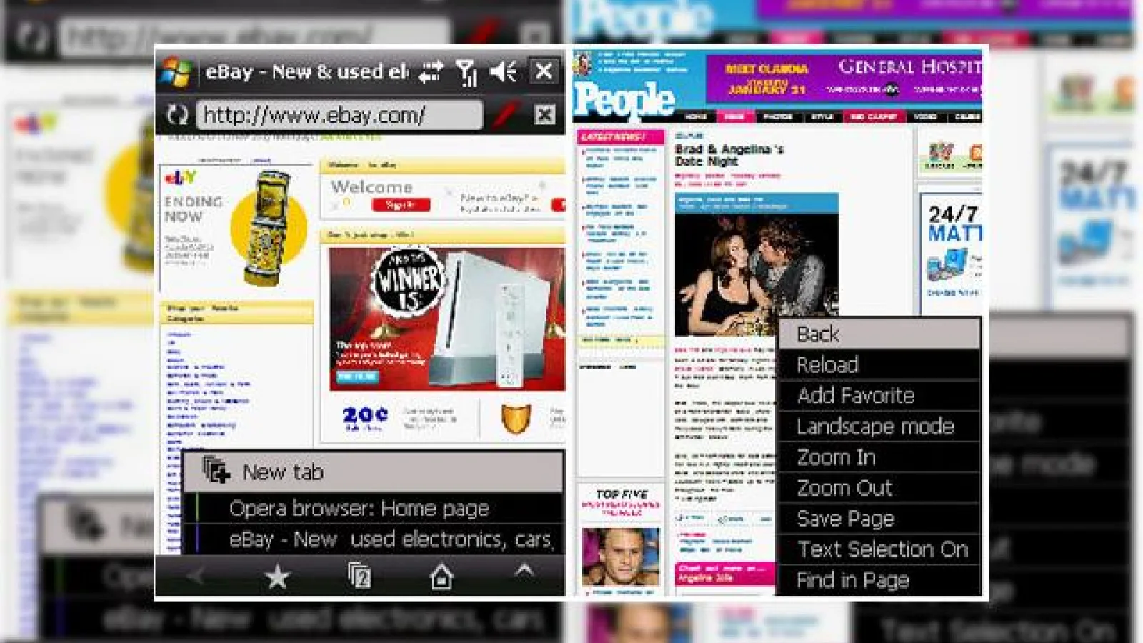 Browserul Opera Mobile 9.5 ofera experiente tip iPhone