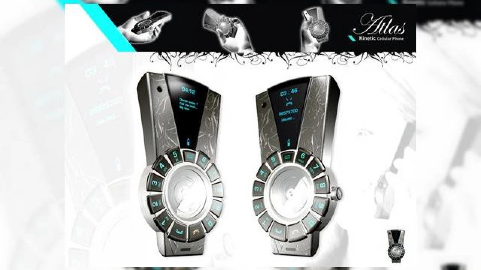 Telefonul-concept Atlas functioneaza pe baza de energie kinetica