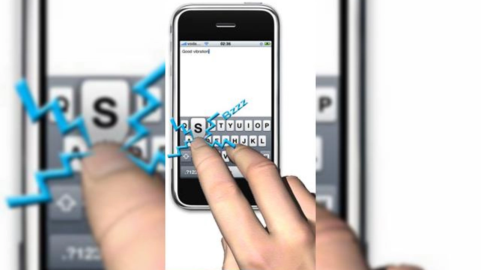 Prototip de tastatura cu feedback haptic pe iPhone