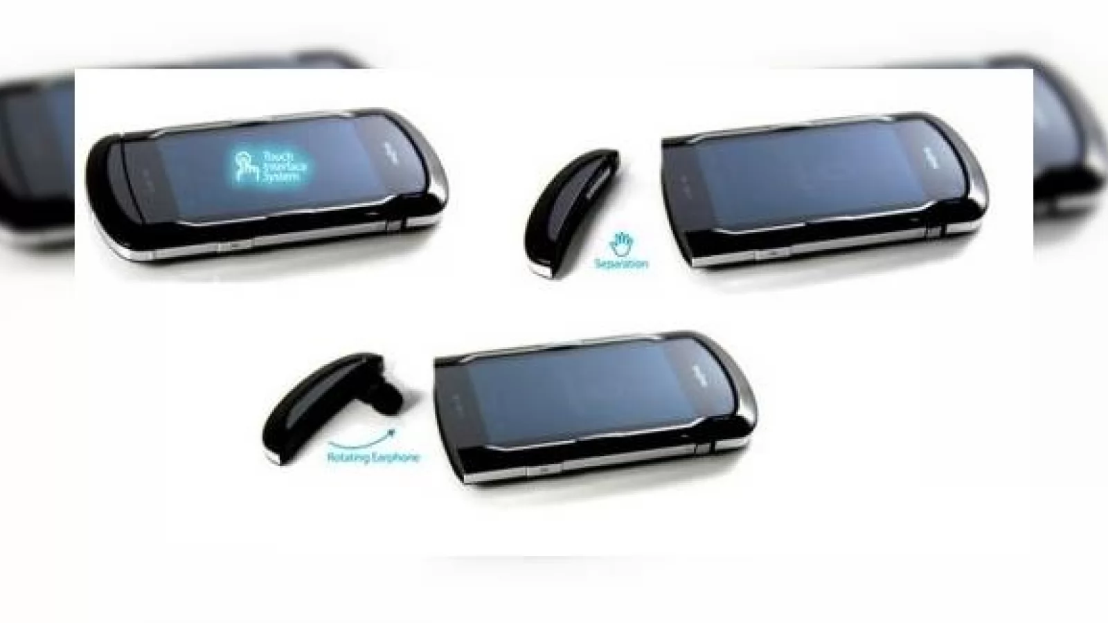 Telefonul Mooon+, un concept care incorporeaza headset Bluetooth