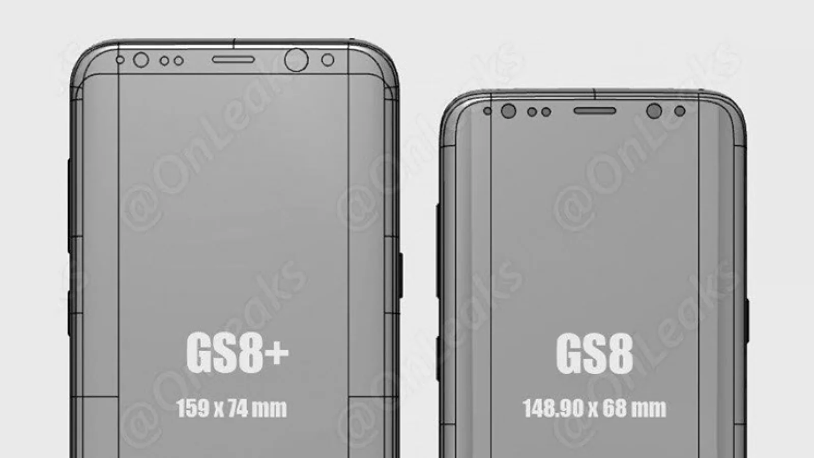 Samsung Galaxy S8 şi S8+ au dimensiunile comparate cu predecesorii si iPhone: modelul Plus este mai puţin lat decât iPhone 7 Plus, mai lung decât Note 7