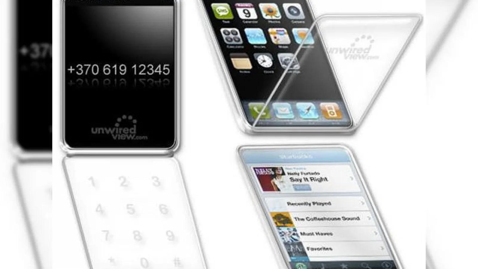 iPhone 2.0 sau 3.0, un telefon cu clapeta si 2 touchscreen-uri?