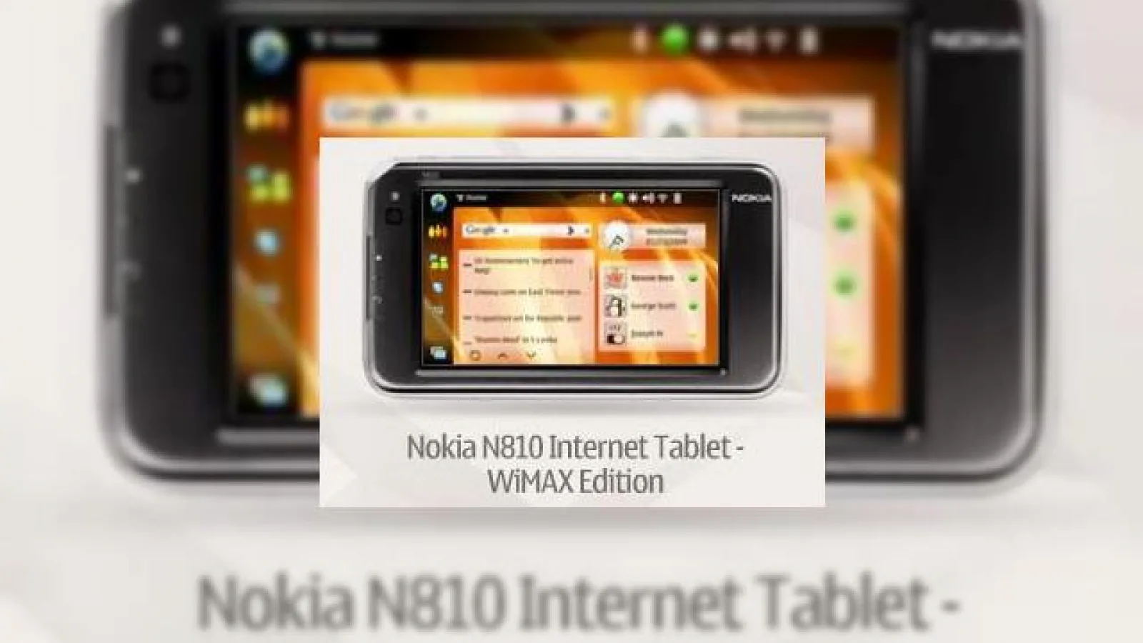 Nokia va anunta Internet tabletul N810 cu WiMAX la CTIA