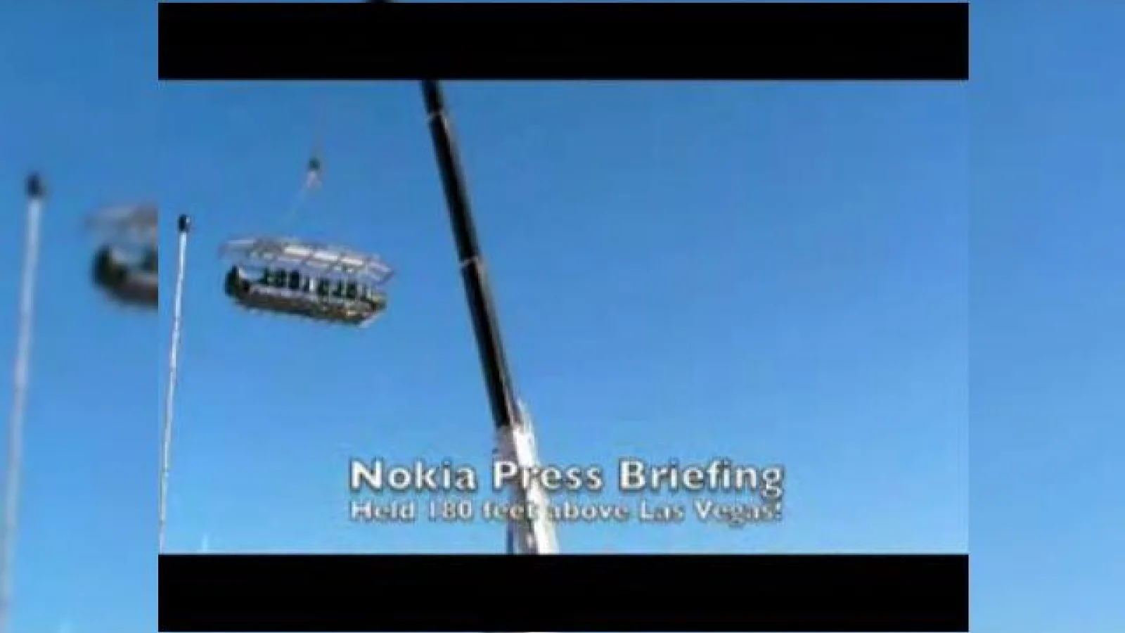 Conferinta Nokia la 50 de metri inaltime, deasupra orasului Las Vegas