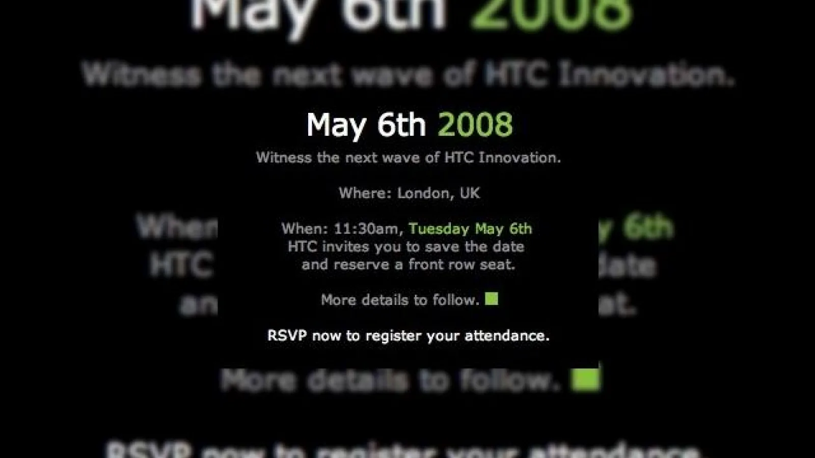 Noi terminale HTC incepand cu data de 6 mai 2008? Google Android, pe lista?