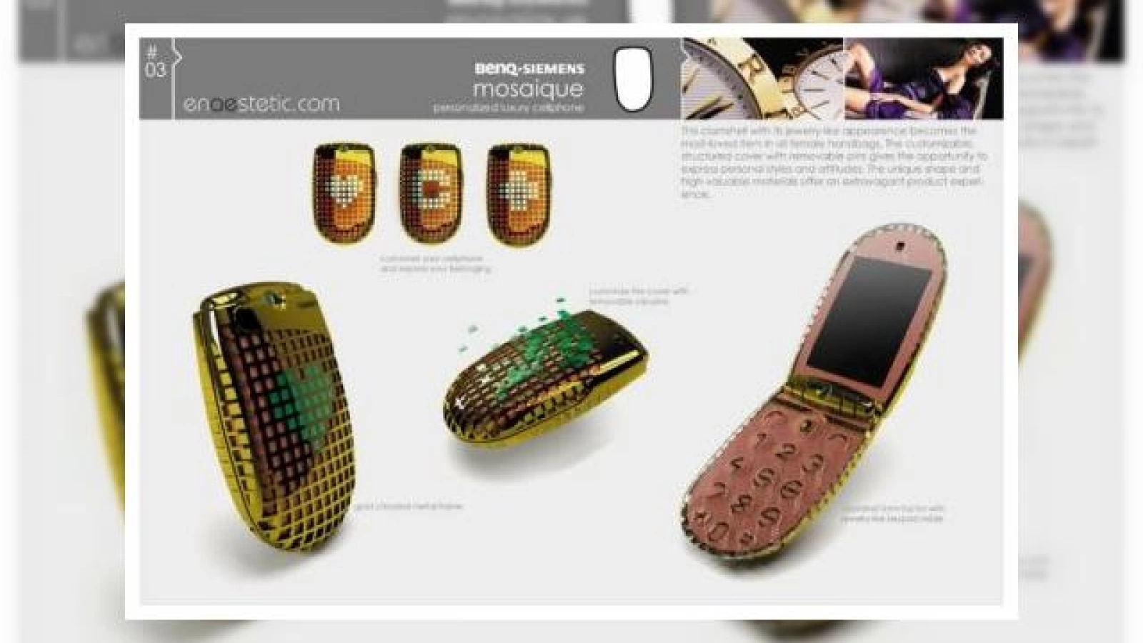 Mosaique, un telefon Benq-Siemens pentru domnisoare stilate