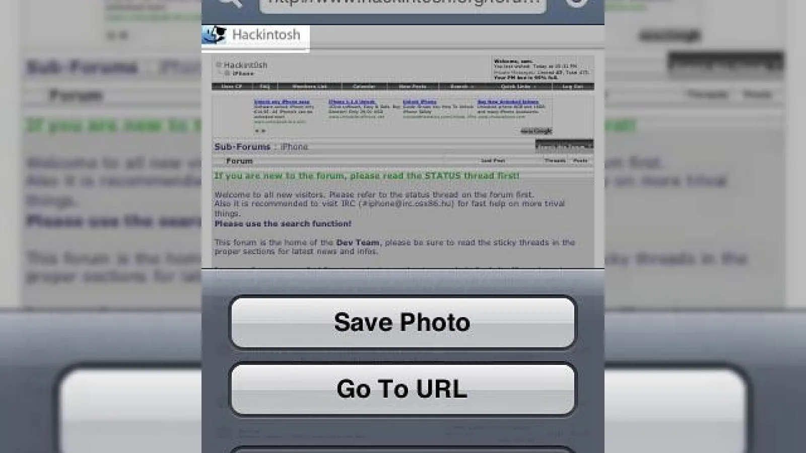 Salveaza imagini din browserul Safari cu noul firmware de pe iPhone