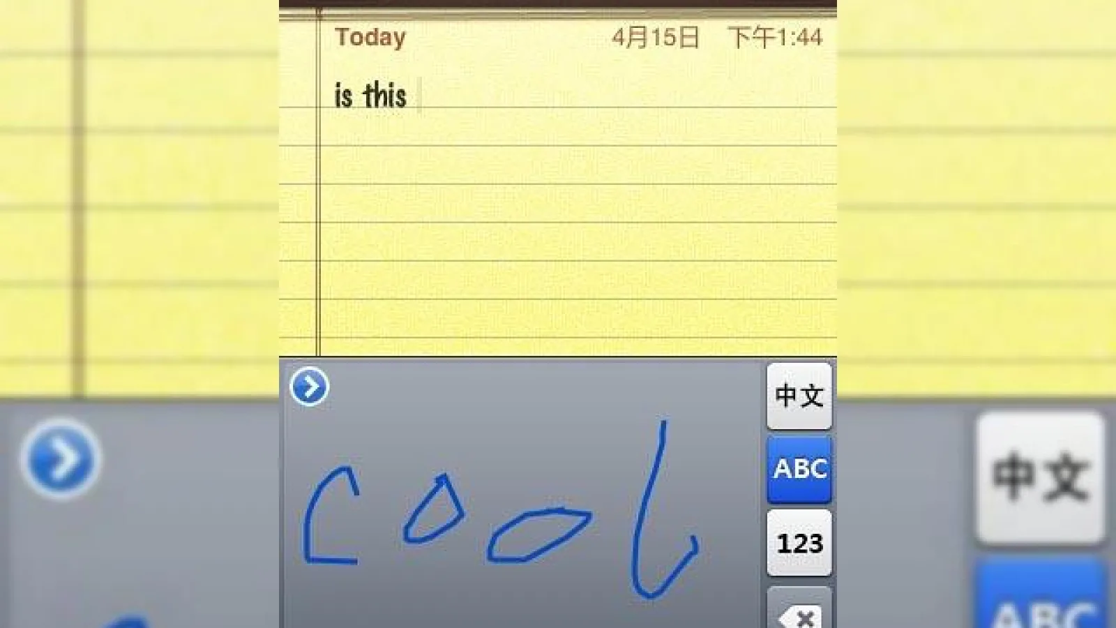 Apple iPhone suporta acum scrisul de mana