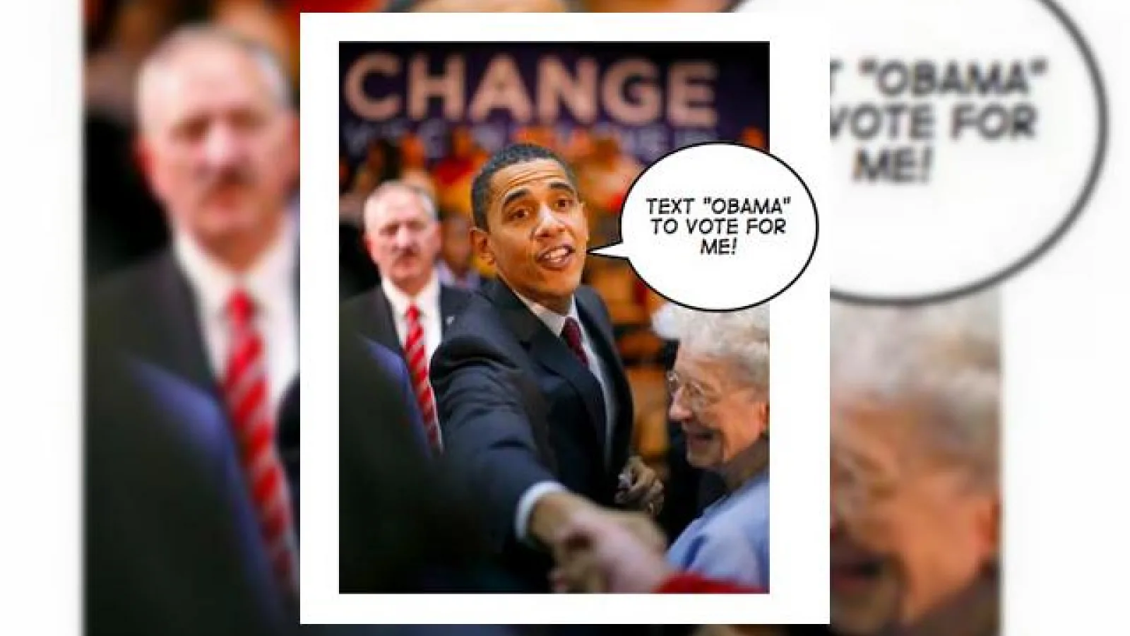 Barrack Obama si Hillary Clinton votati prin SMS